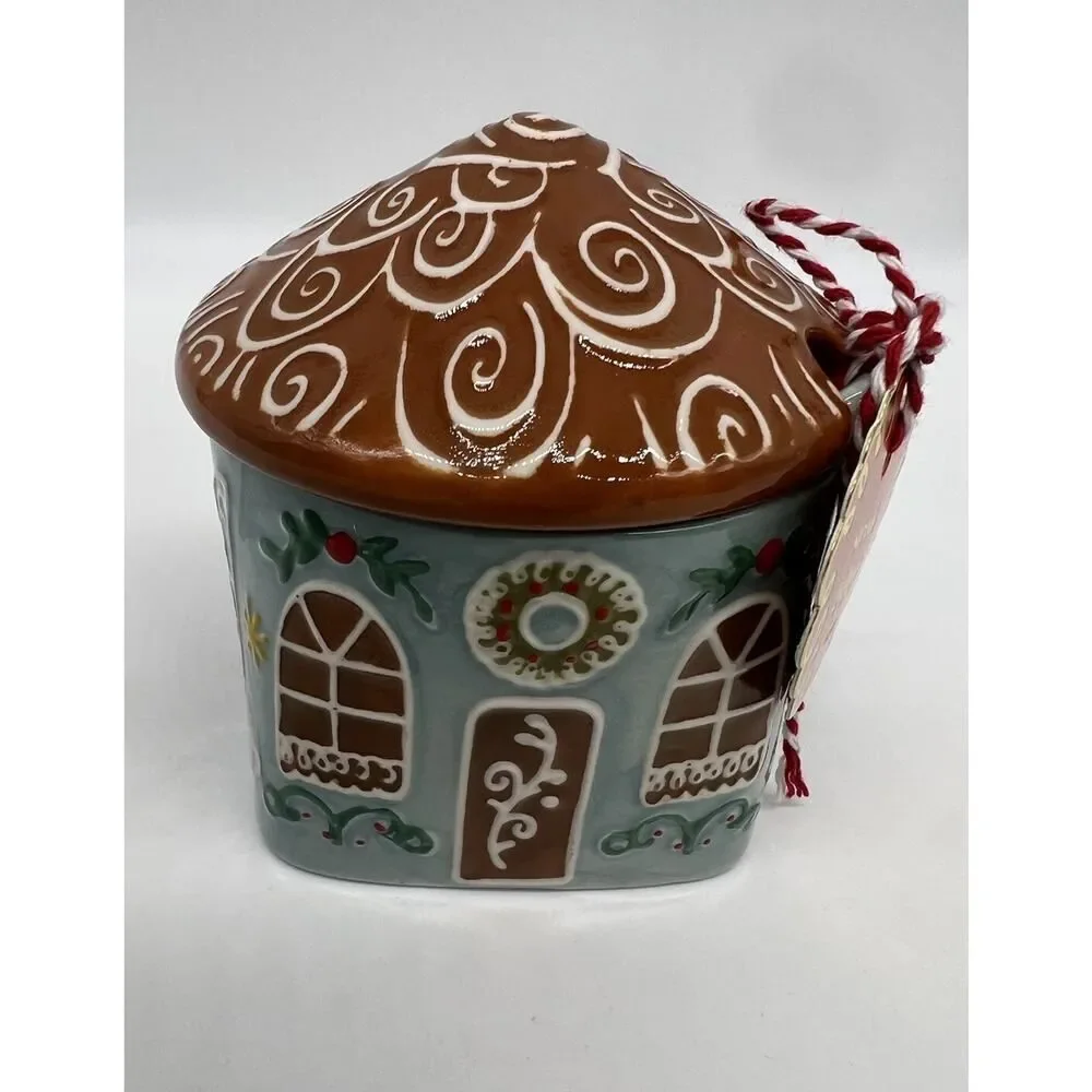 Anthropologie Ginger Stoneware Sugar Bowl And Spoon New